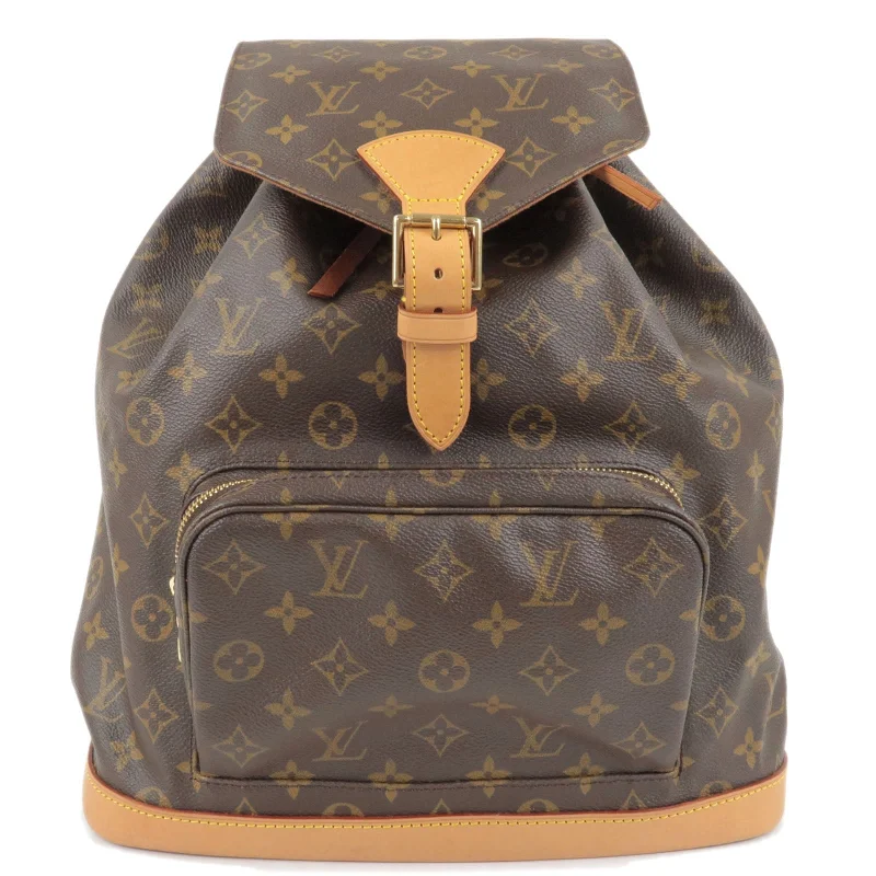 Louis Vuitton Monogram Montsouris GM Back Pack Ruck Sack M51135