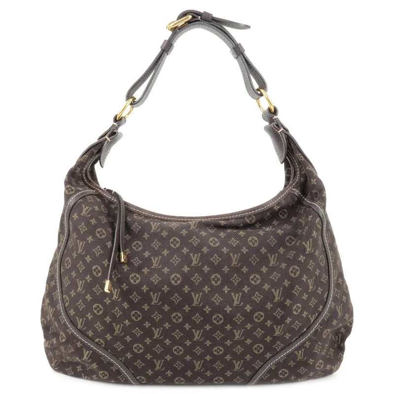 Louis Vuitton Monogram Mini Lin Manon MM Shoulder Bag Ebene M95619