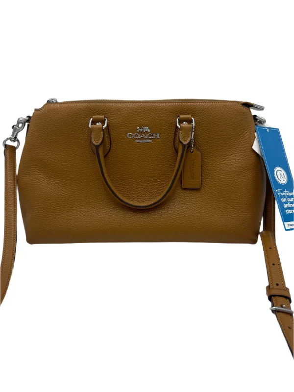 Leather Handbag Designer By Coach