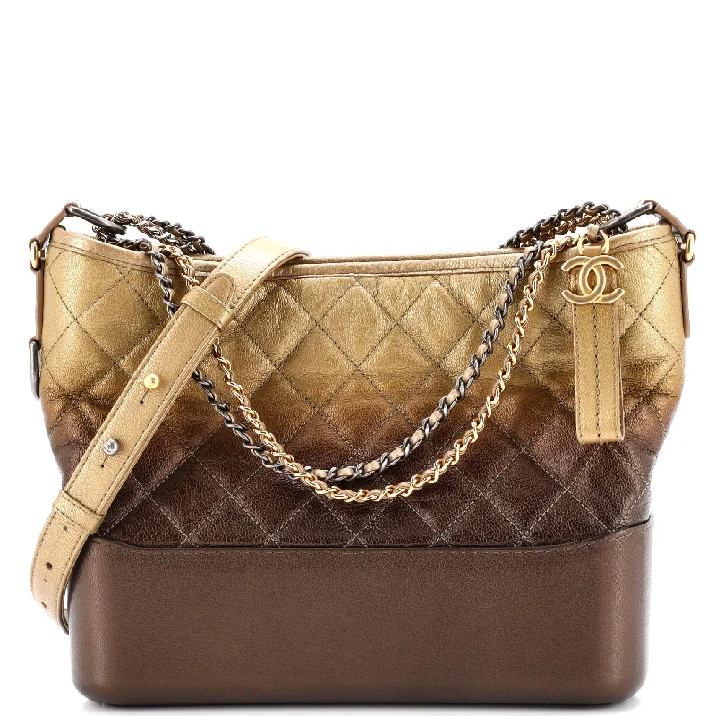 Gabrielle Hobo Quilted Ombre Goatskin Medium