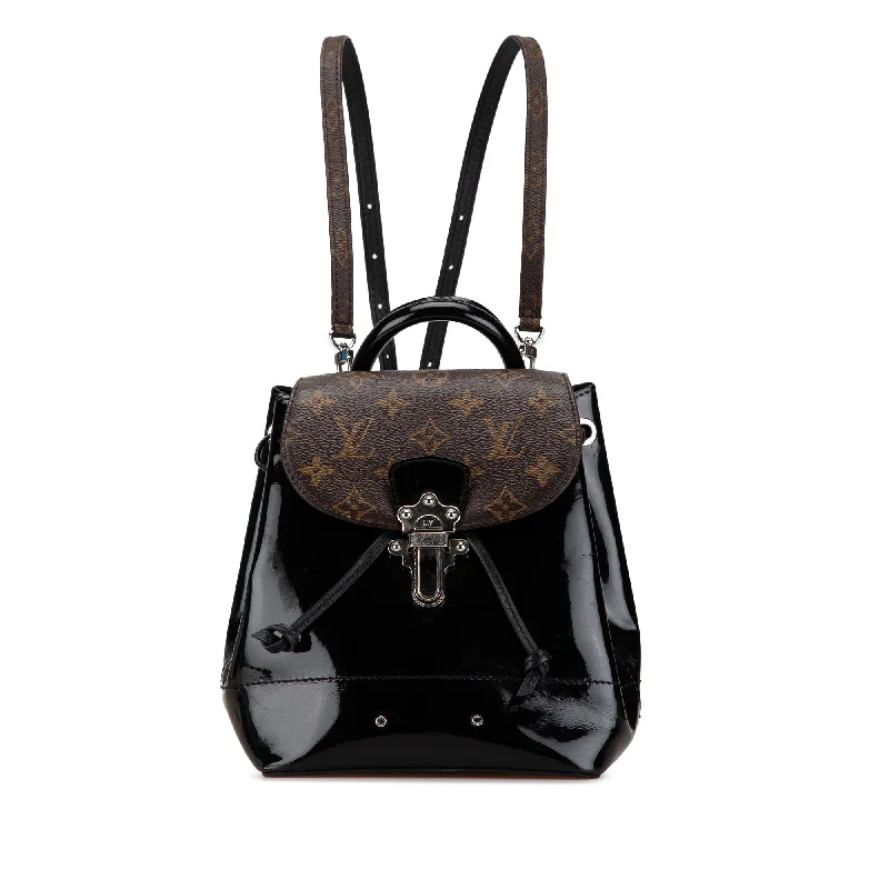 Black Louis Vuitton Monogram Vernis Hot Springs Backpack