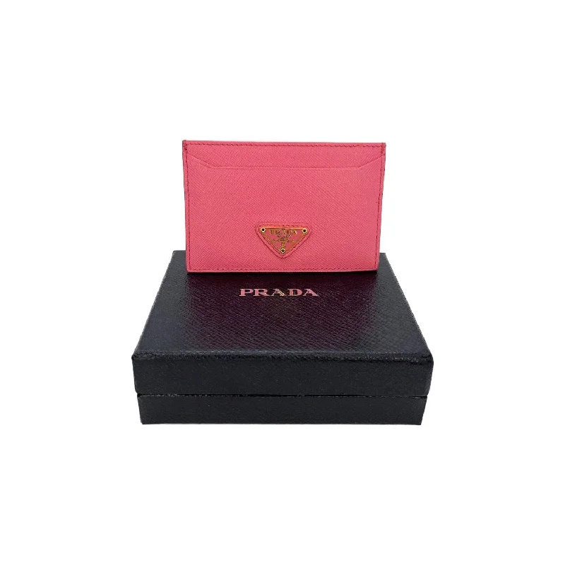 Prada Pink Saffiano  Holder