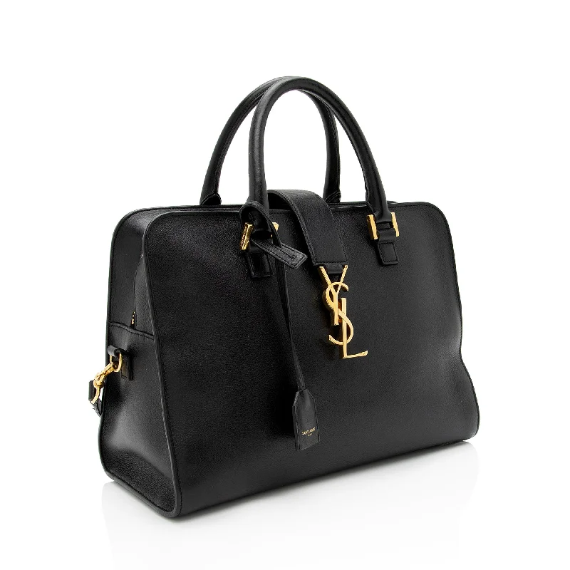 Saint Laurent Calfskin Monogram Baby Cabas Tote aWaDWU