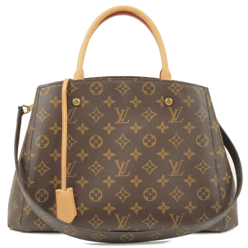 Louis Vuitton Monogram Montaigne MM 2Way Hand Bag M41056