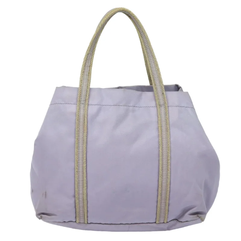 PRADA Hand Bag Nylon Purple  80612