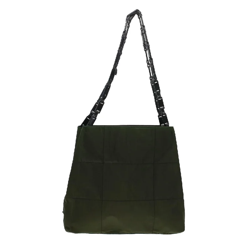 PRADA Shoulder Bag Nylon Green Auth cl588