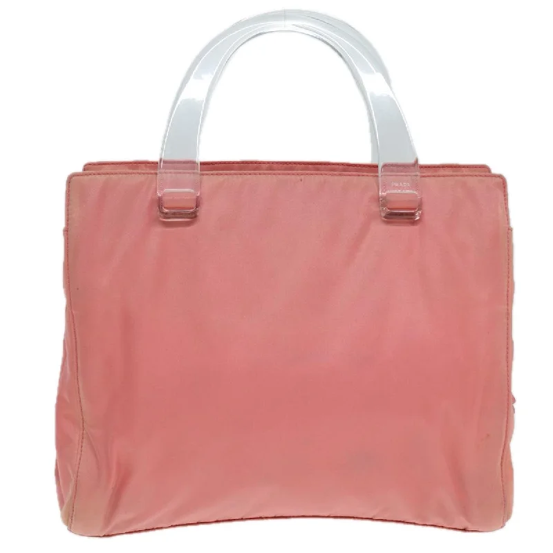 PRADA Hand Bag Nylon Pink  82909