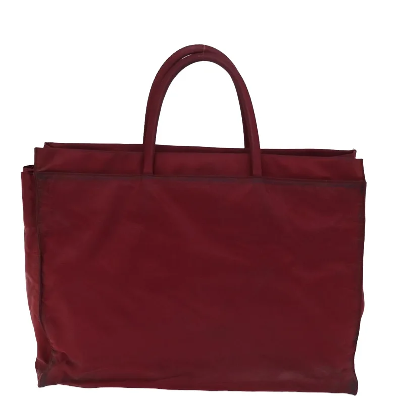 PRADA Hand Bag Nylon Red  bs15270