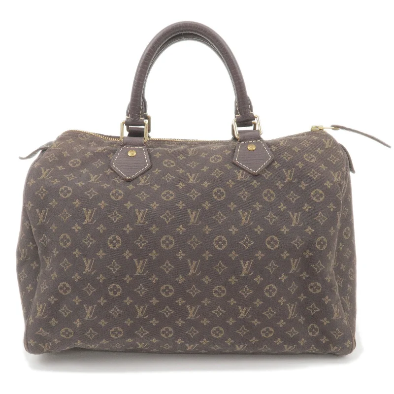 Louis Vuitton Monogram Minilin Speedy 30 Boston Bag Ebene M95224