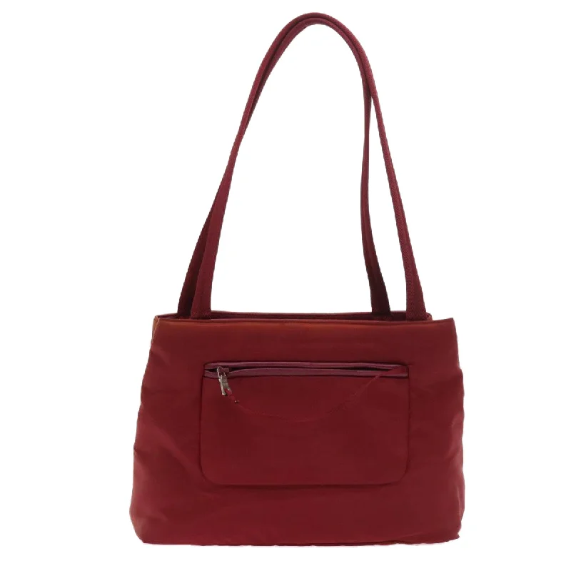 PRADA Hand Bag Nylon Red  ac2372