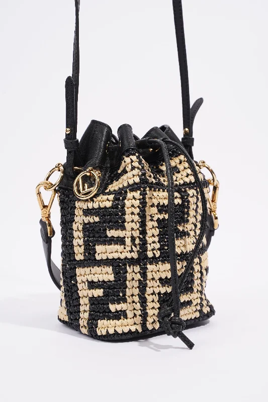 Fendi Mon Tresor Black / Beige Raffia