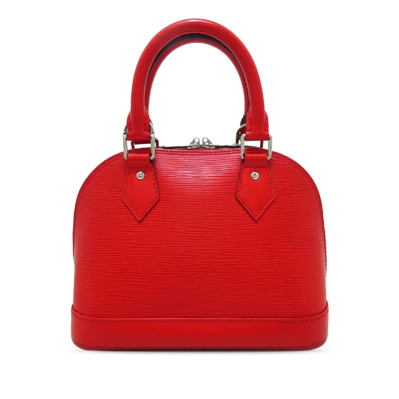 Red Louis Vuitton Epi Alma BB Satchel