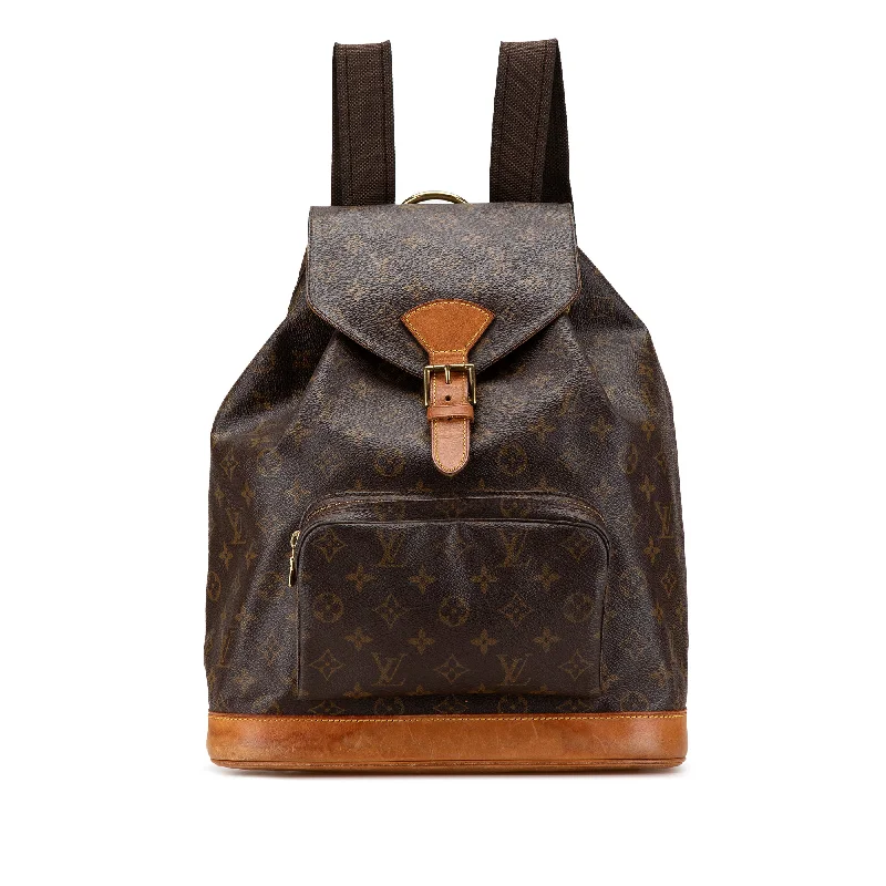 Brown Louis Vuitton Monogram Montsouris GM Backpack