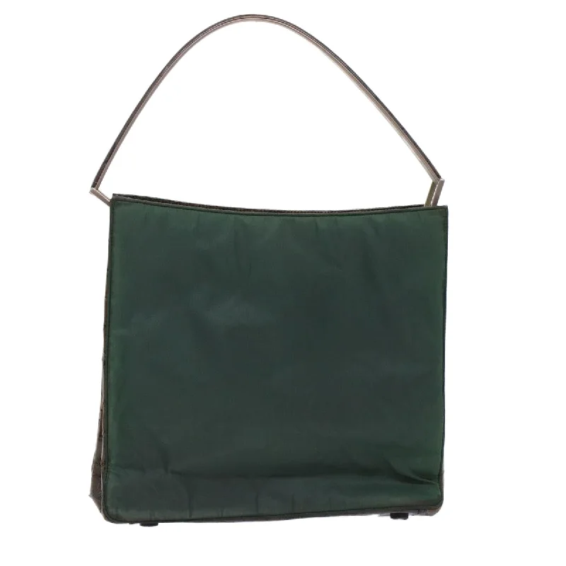 PRADA Shoulder Bag Nylon Green Auth bs7093