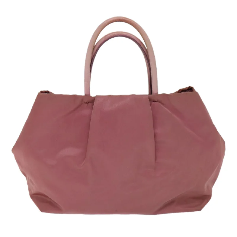 PRADA Hand Bag Nylon Pink  bs13566