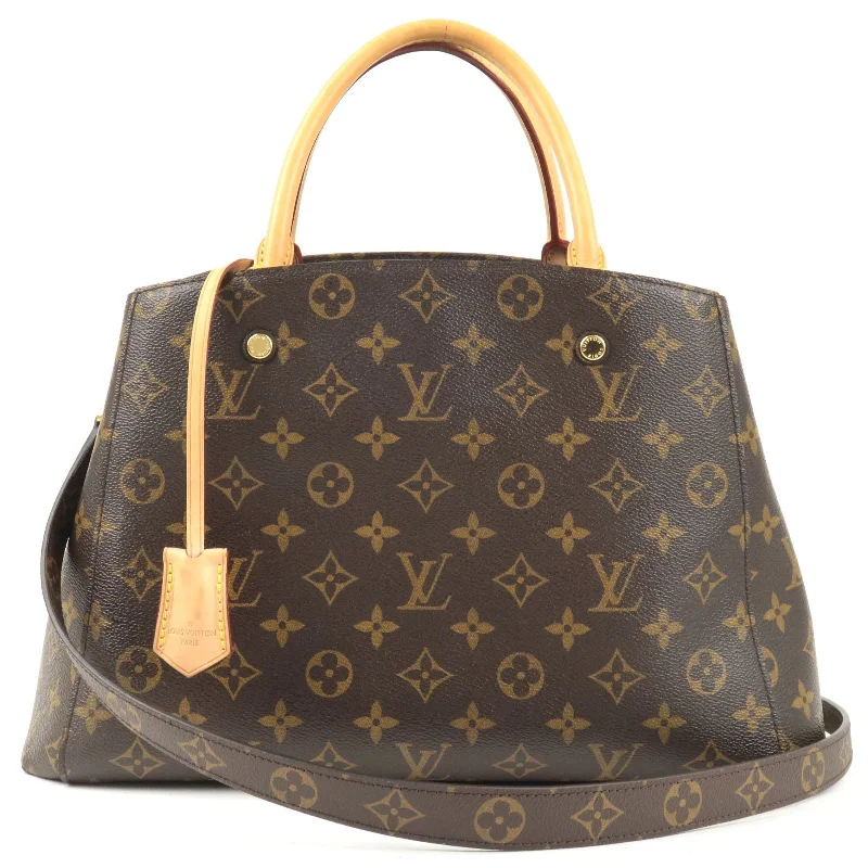 Louis Vuitton Monogram Montaigne MM 2Way Hand Bag M41056