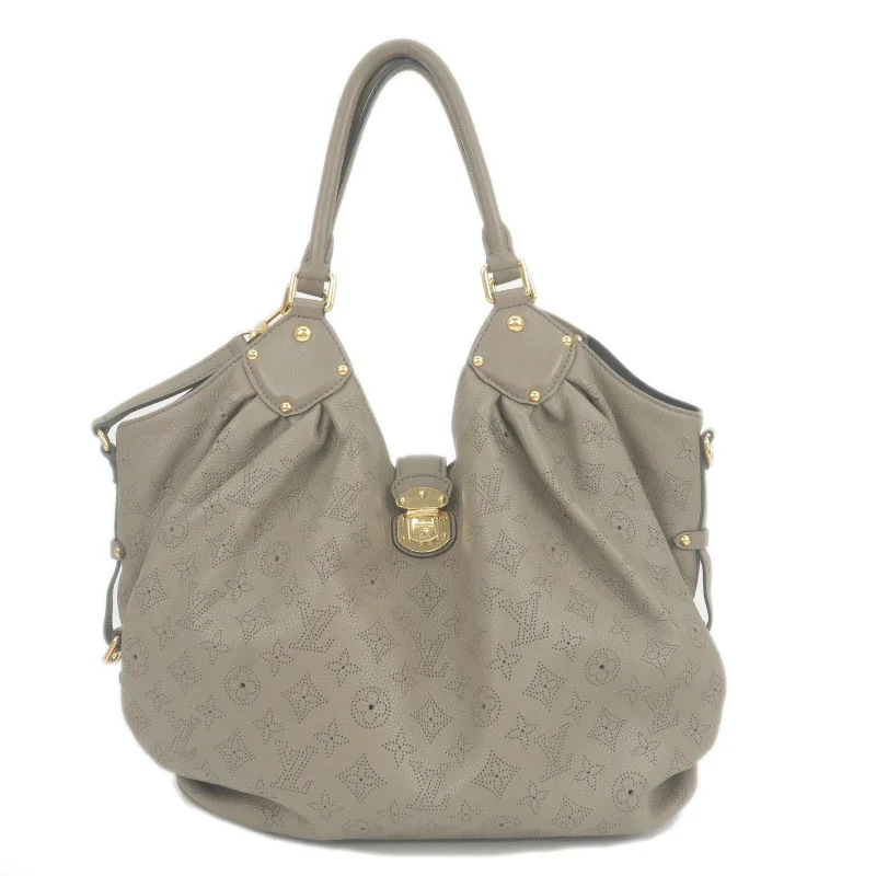 Louis Vuitton Monogram Mahina XL Shoulder Bag Gris Elephant M95763