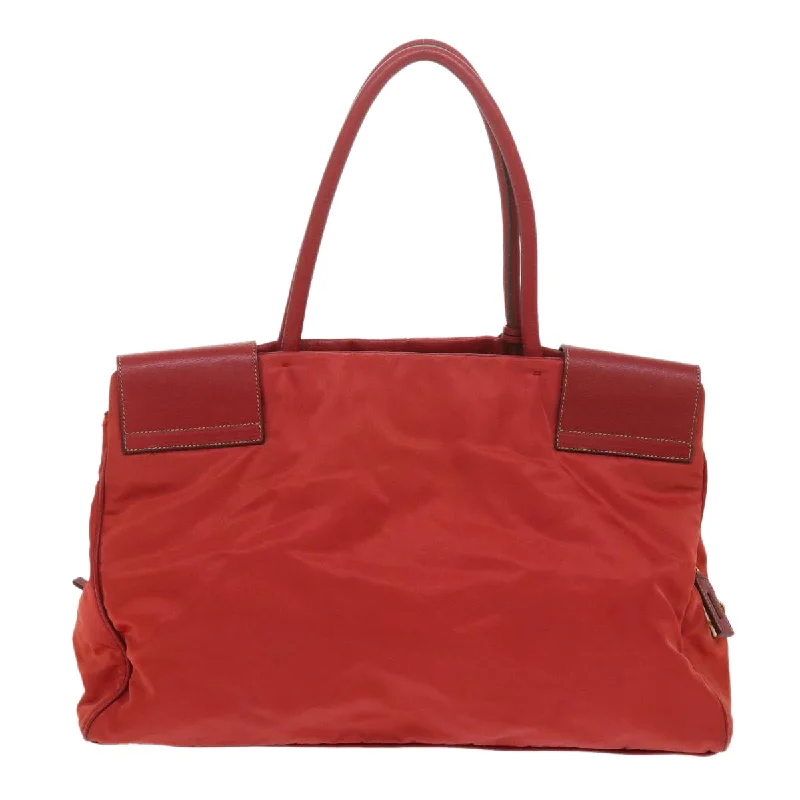 PRADA Hand Bag Nylon Red  bs11015