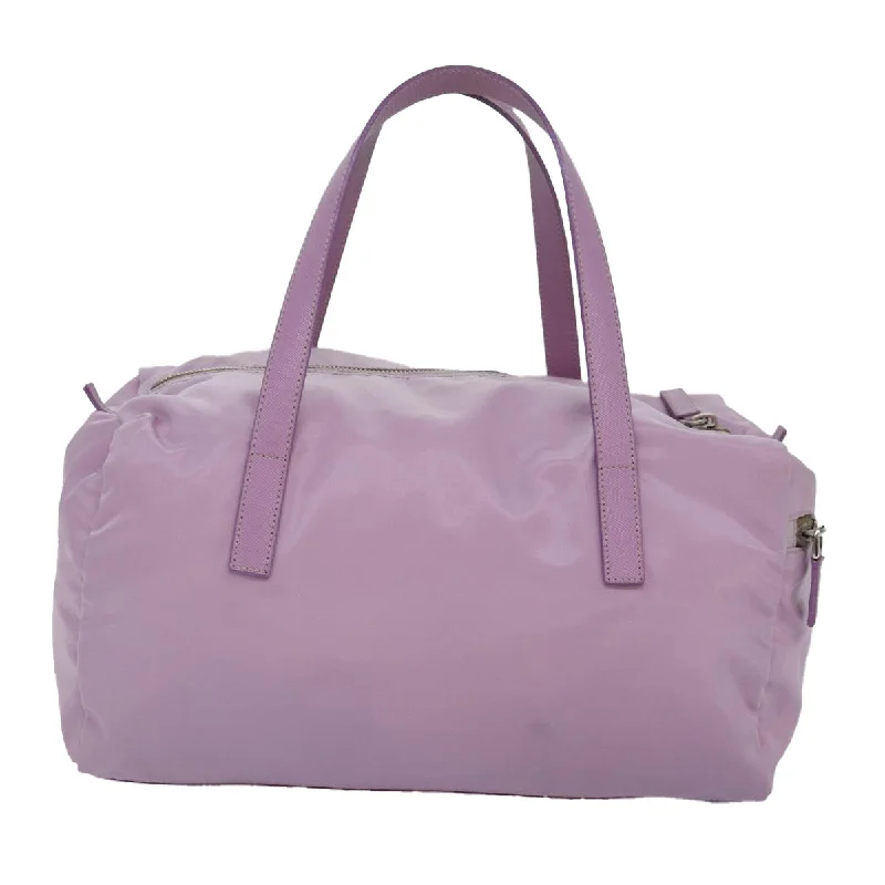 PRADA Hand Bag Nylon Pink  87350