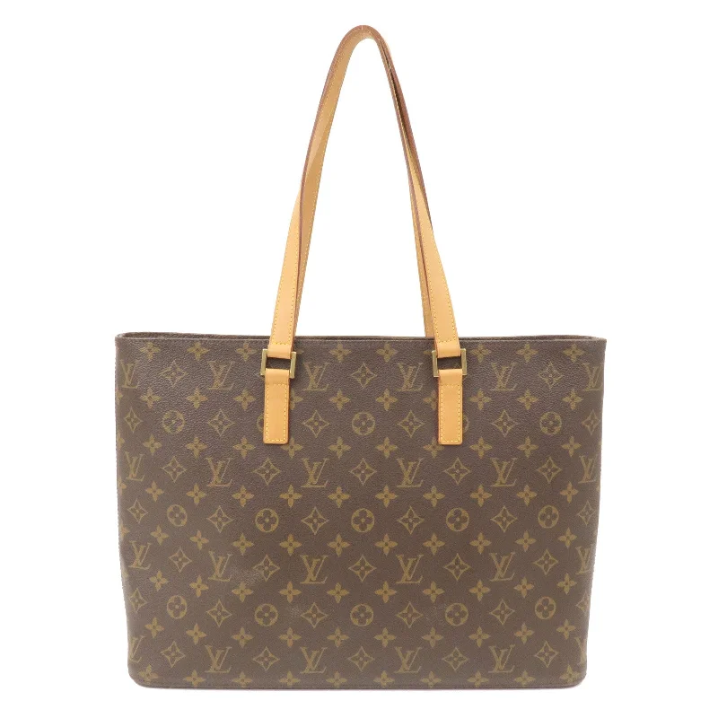 Louis Vuitton Monogram Luco Tote Bag Hand Bag Brown M51155