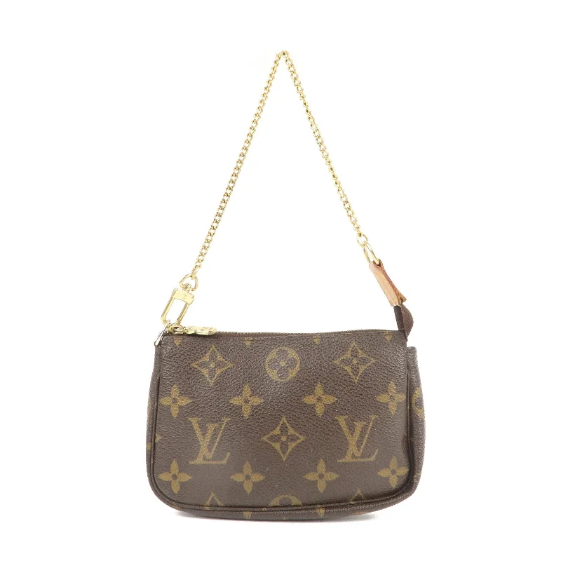 Louis Vuitton Monogram Mini Pochette Accessoires Brown M58009