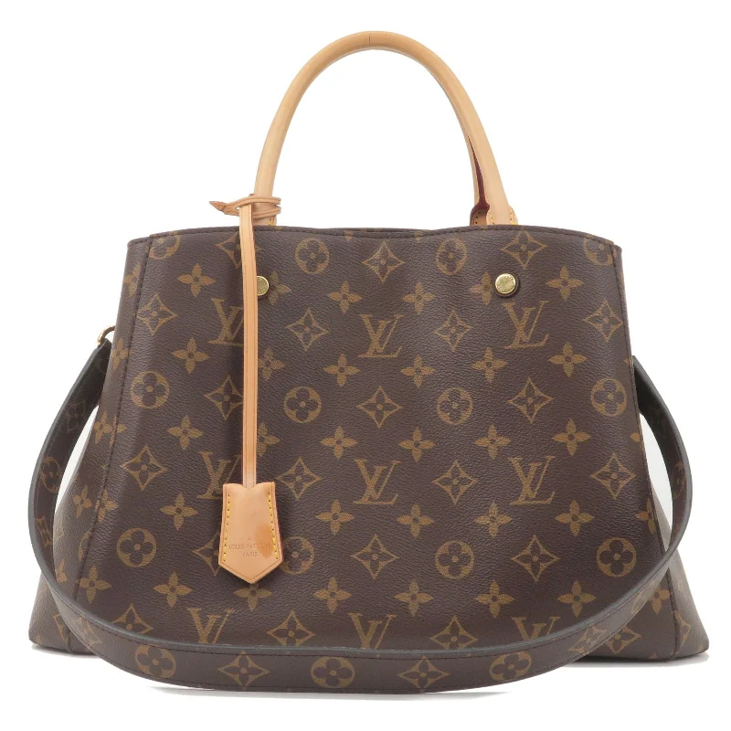 Louis Vuitton Monogram Montaigne MM 2Way Hand Bag M41056