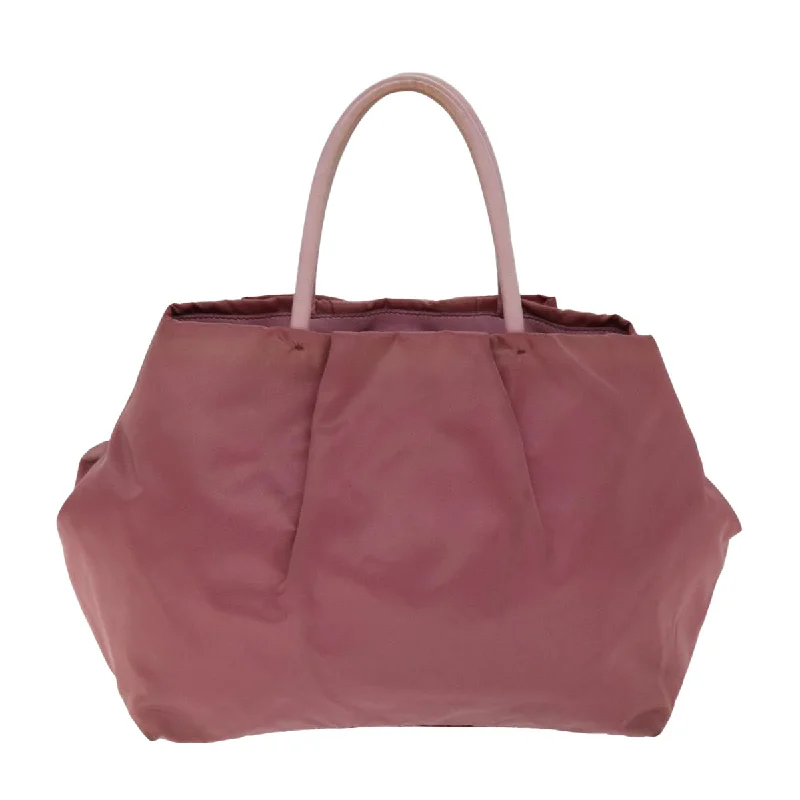 PRADA Hand Bag Nylon Pink  bs14423