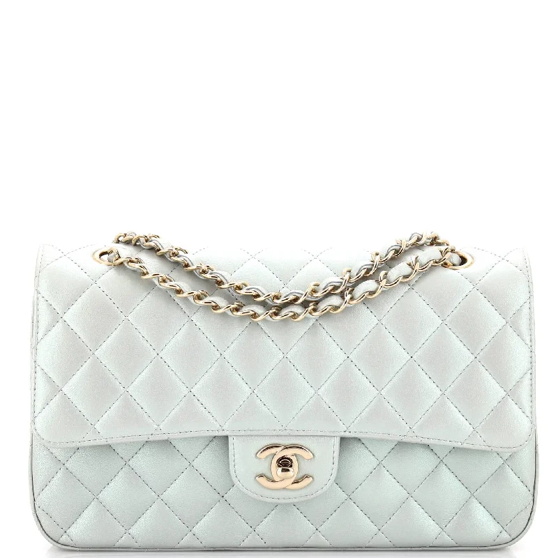 Classic Double Flap Bag Quilted Iridescent Calfskin Medium