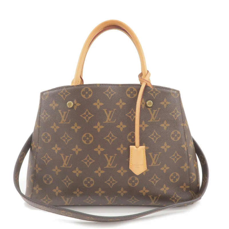 Louis Vuitton Monogram Montaigne MM 2Way Hand Bag M41056