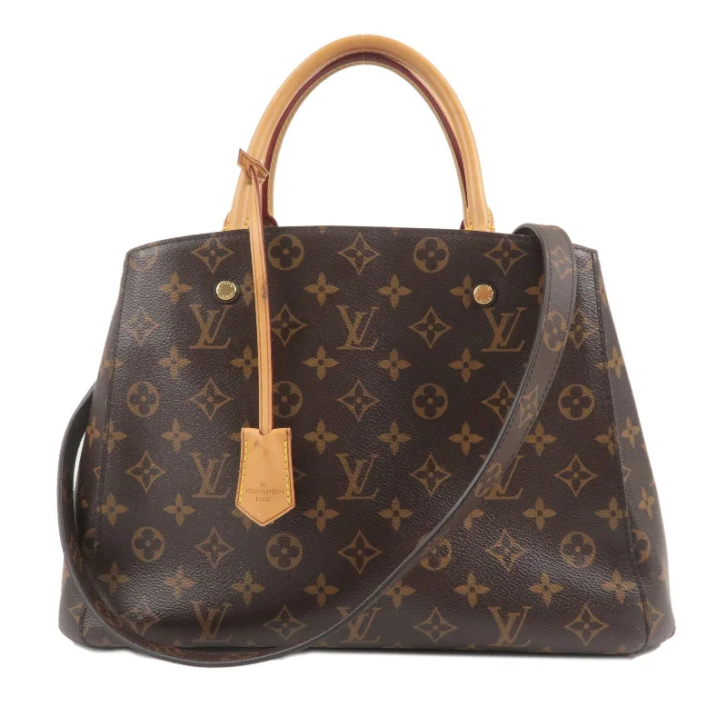 Louis Vuitton Monogram Montaigne MM 2Way Hand Bag M41056