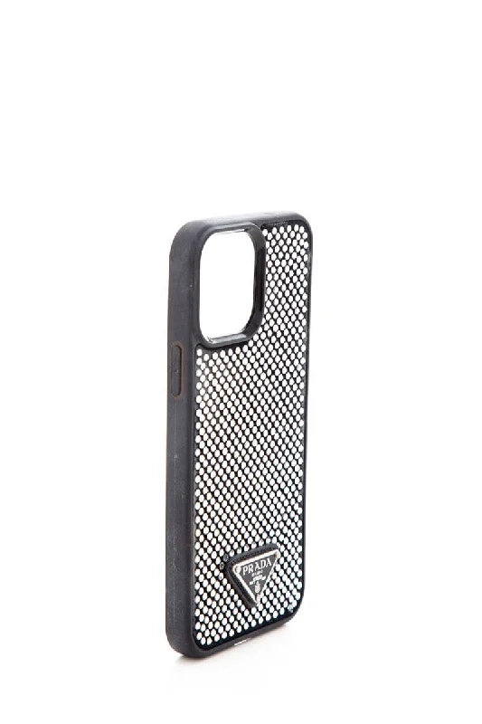 Prada Black & Silver i-Phone 12 Pro Max Case