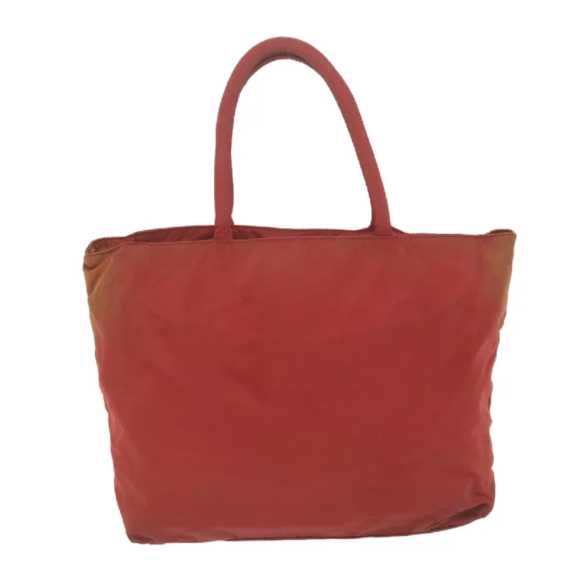 PRADA Hand Bag Nylon Red  63900