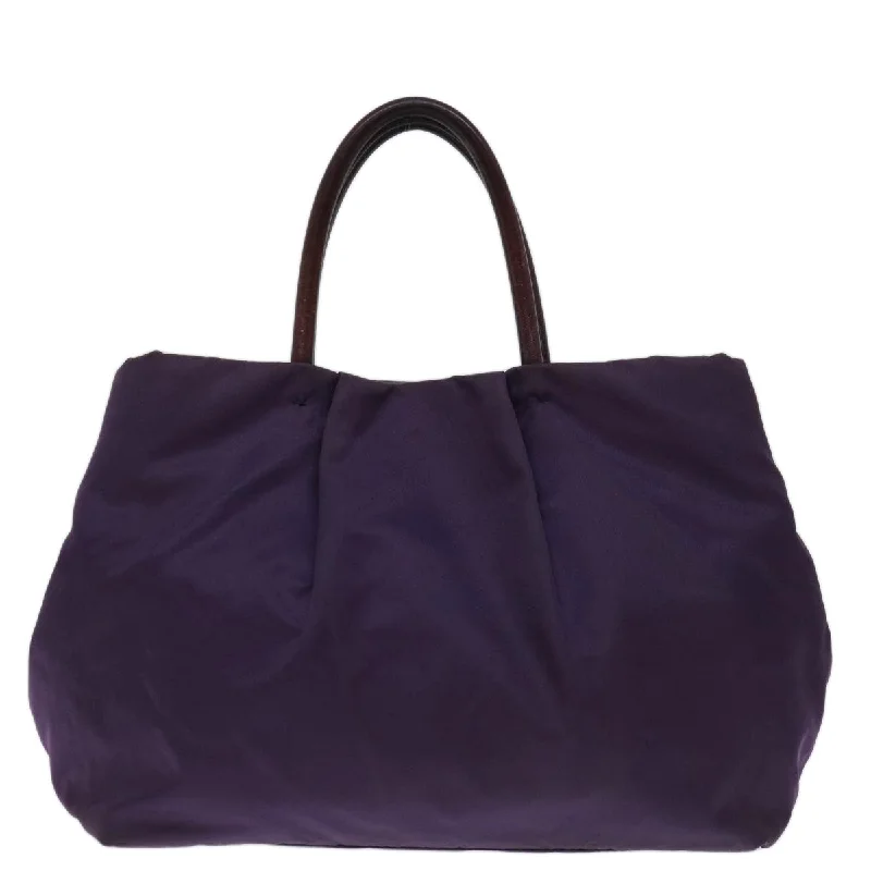 PRADA Hand Bag Nylon Purple  bs12547