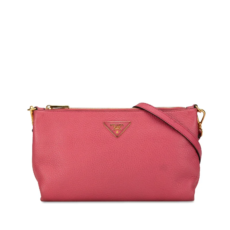 Pink Prada Vitello Daino Crossbody Bag