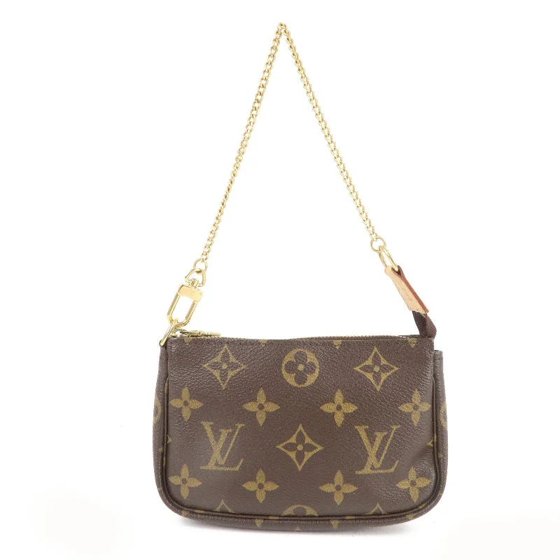 Louis Vuitton Monogram Mini Pochette Accessoires Pouch Brown M58009