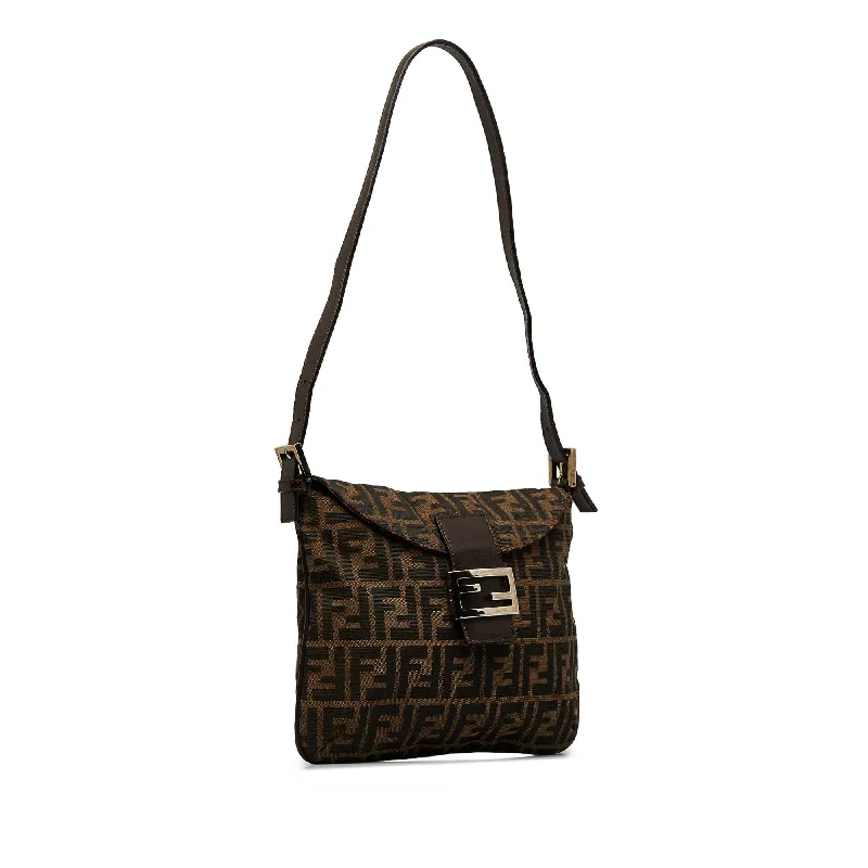 Fendi Zucca Double Flap Shoulder Bag (SHG-3yfrKu)