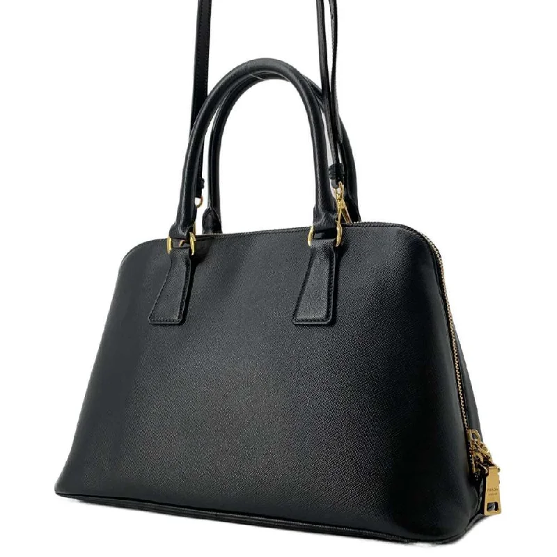 PRADA 2WAY Handbag Black BL0837 Leather