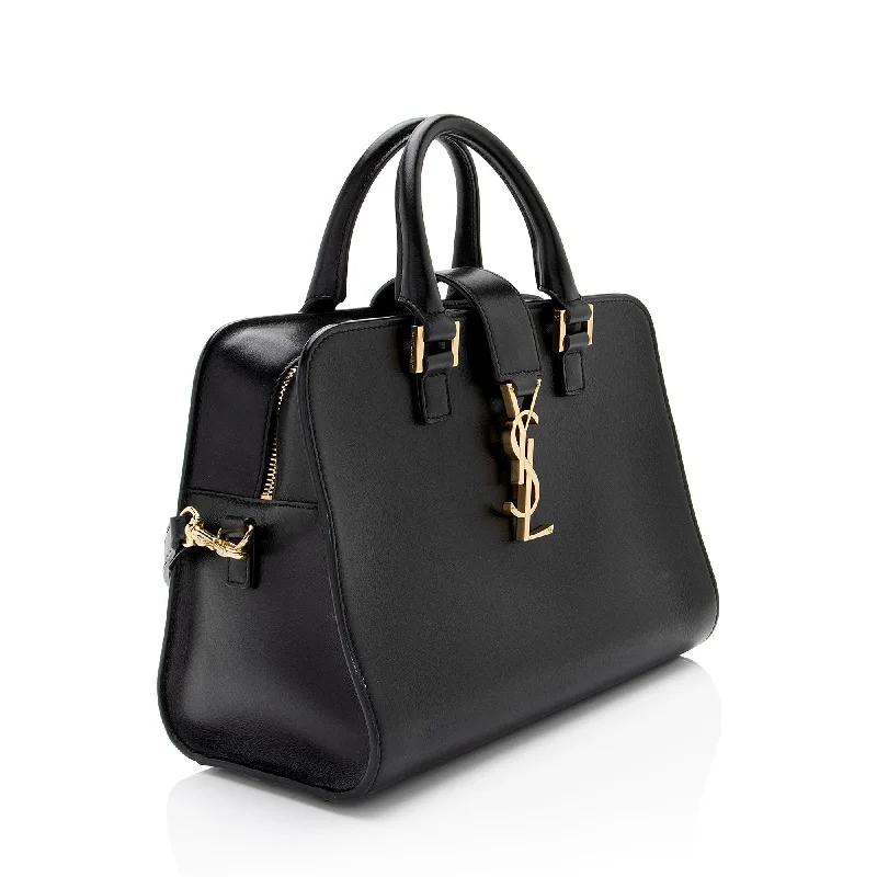 Saint Laurent Calfskin Monogram Baby Cabas Tote Emwqyt