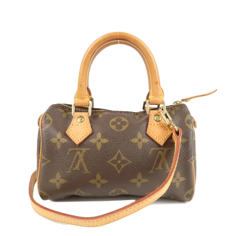 Louis Vuitton Monogram Mini Speedy Boston Bag&Strap M41534 J00145