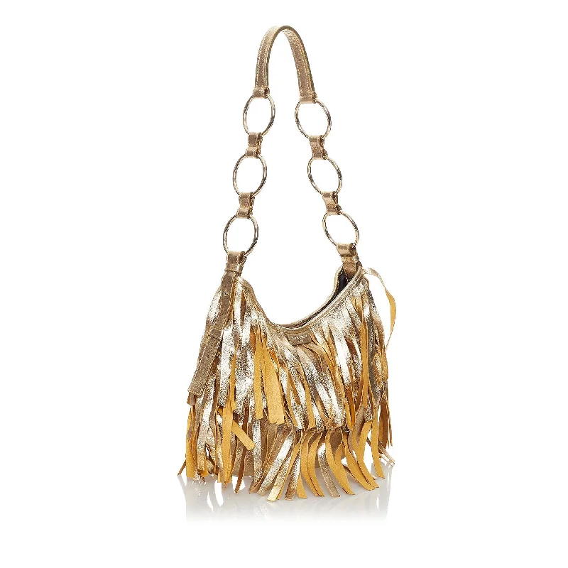 Saint Laurent Boheme Fringe Leather Shoulder Bag (SHG-32747