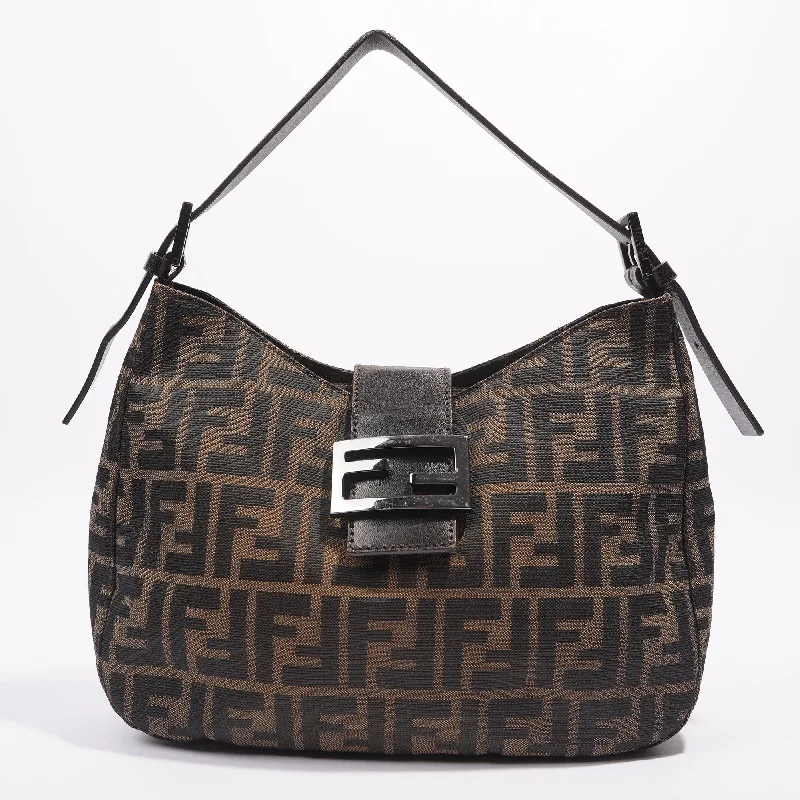 Fendi Zucca Croissant Bag Brown Canvas