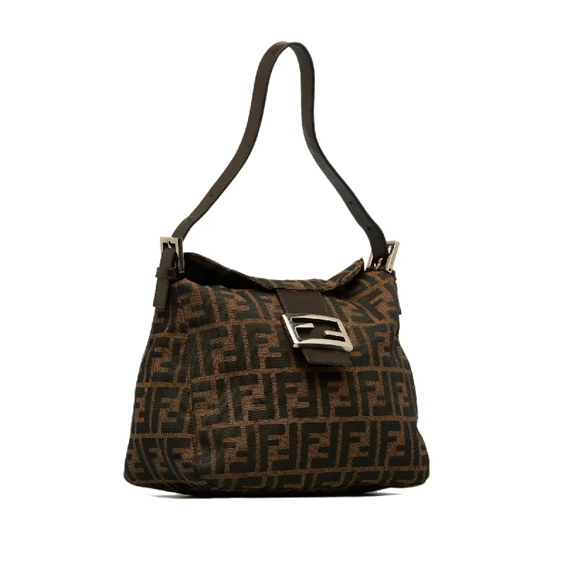 Fendi Zucca Double Flap Shoulder Bag (SHG-dEDjEu)