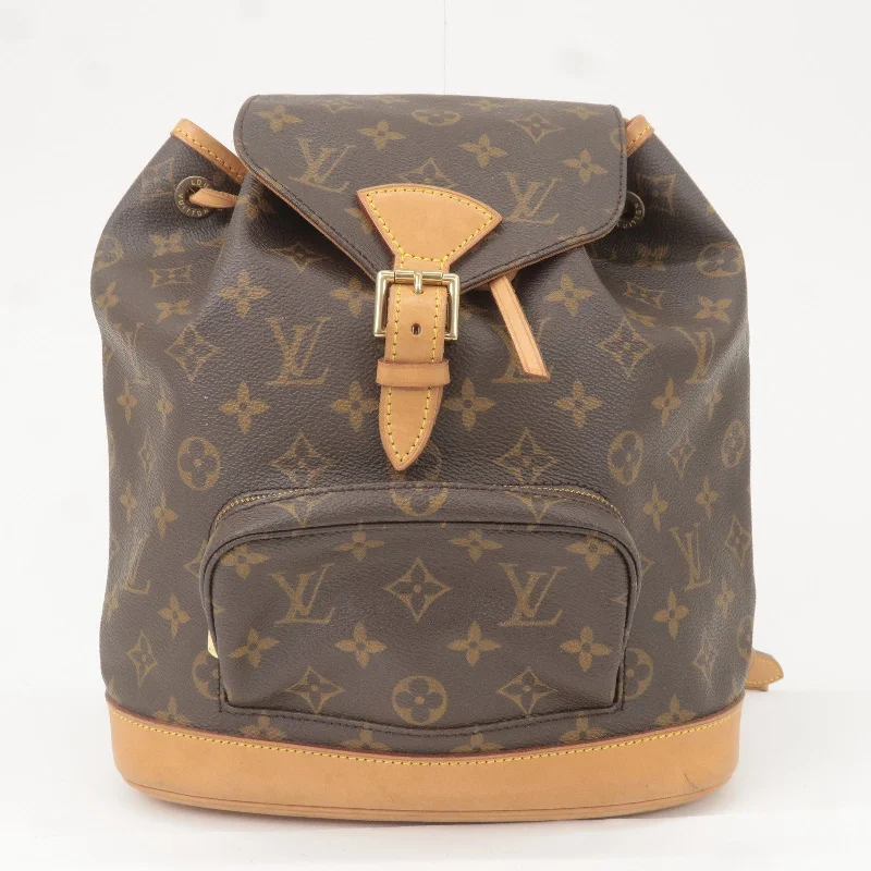 Louis Vuitton Monogram Montsouris MM Back Pack Bag Brown M51136