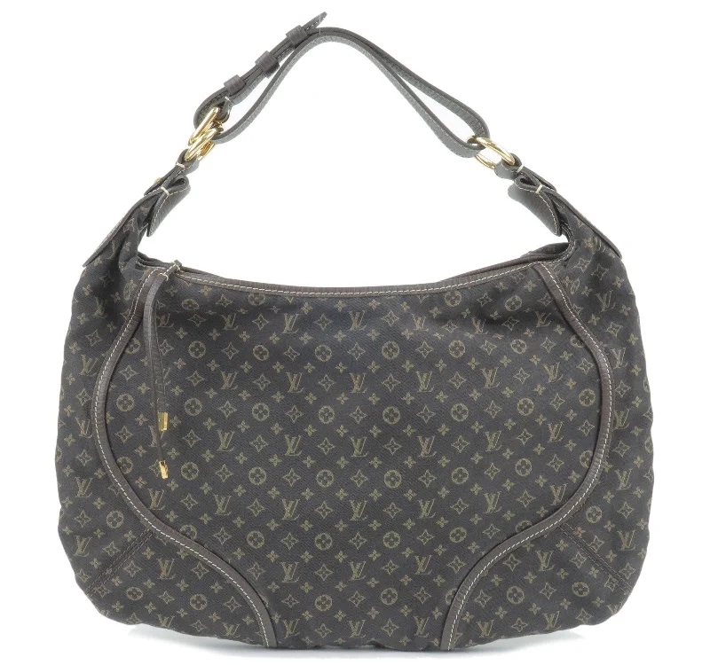 Louis Vuitton Monogram Mini Lin Manon MM Shoulder Bag Ebene M95619