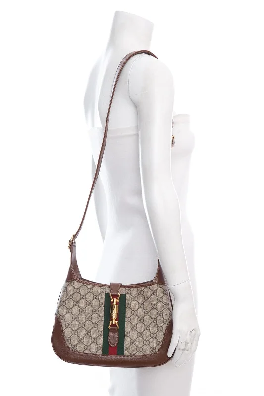 Gucci Jackie 1961 Brown Monogram Handbag