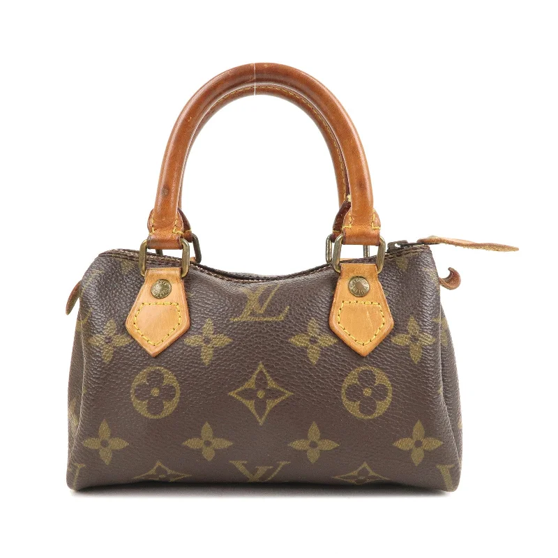 Louis Vuitton Monogram Mini Speedy Hand Bag Boston Bag M41534