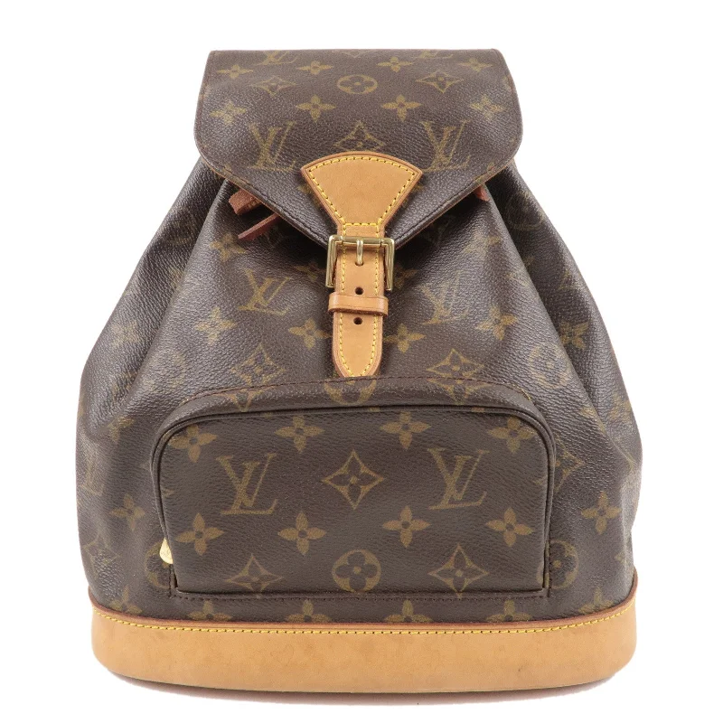 Louis Vuitton Monogram Montsouris MM Back Pack Bag Brown M51136