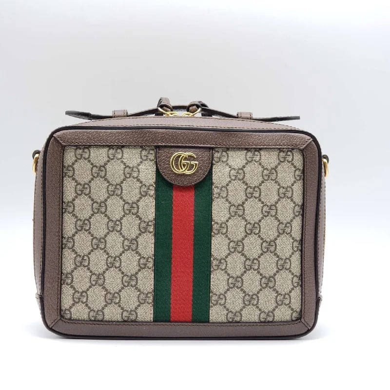 Gucci GG Supreme Web Top Handle Shoulder Bag