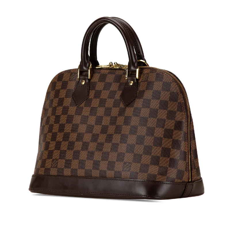 Brown Louis Vuitton Damier Ebene Alma MM Handbag