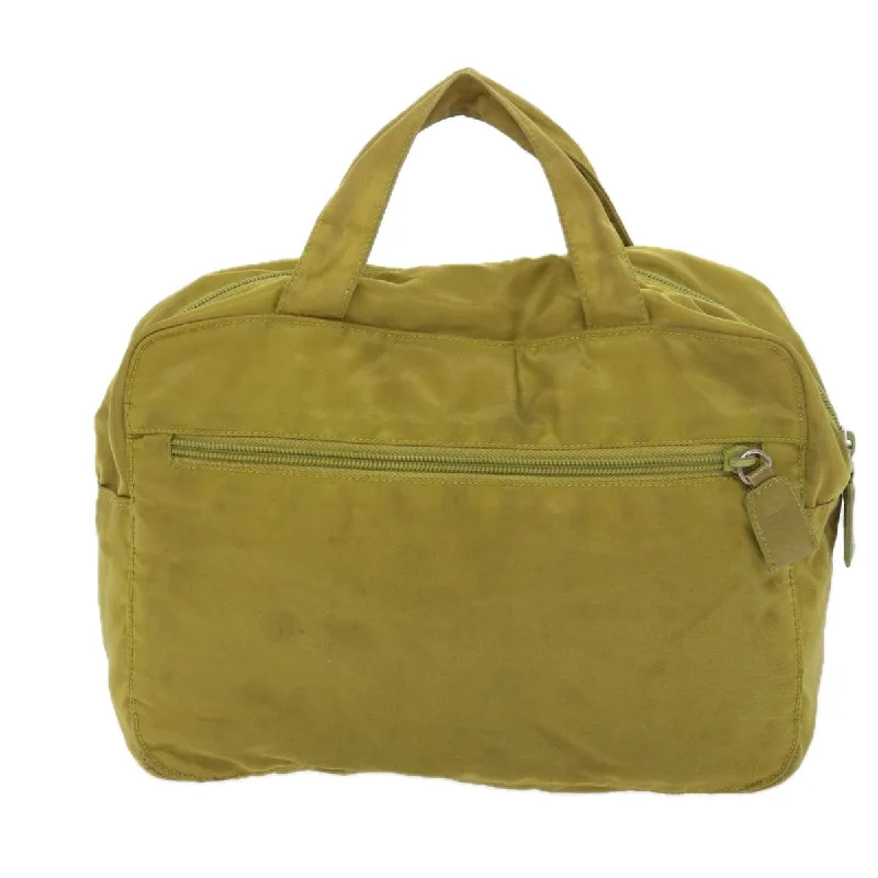 PRADA Hand Bag Nylon Yellow  yk9284